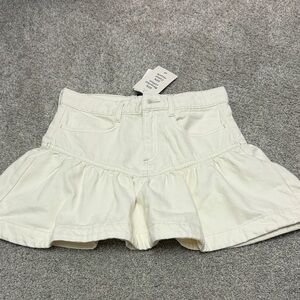 H&M Cream Mini Skirt